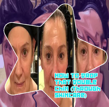 Gua sha double chin before and after