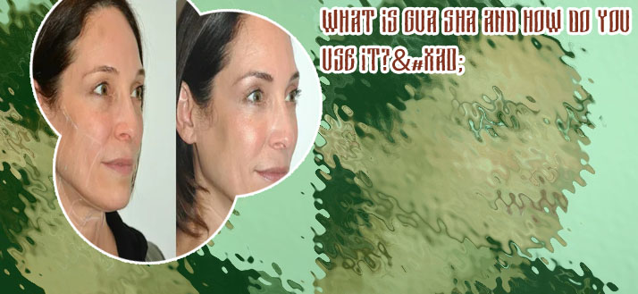 Gua sha jaw before and after