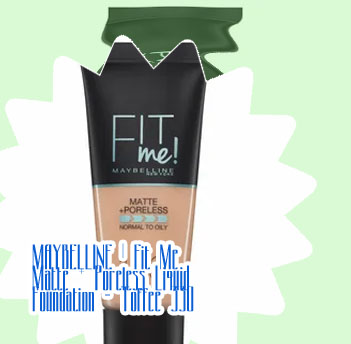 Maybelline fit me matte and poreless swatches