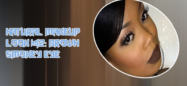 Natural makeup on brown skin