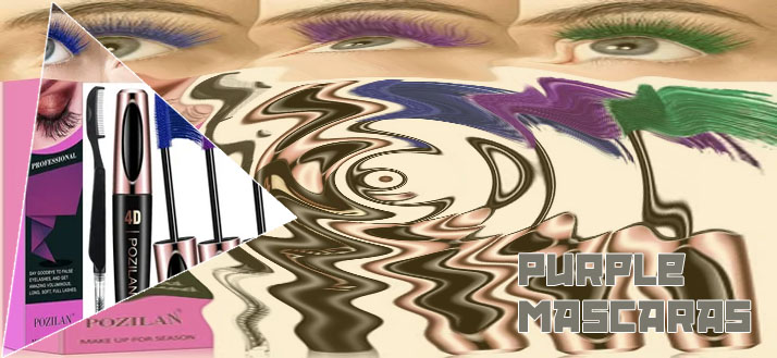 Purple waterproof mascara