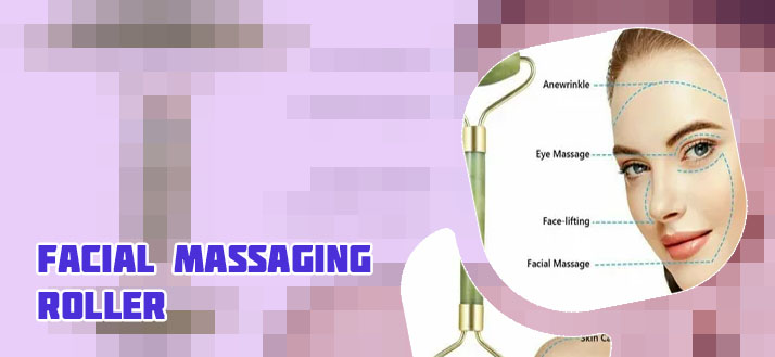 Rolling massage head for face