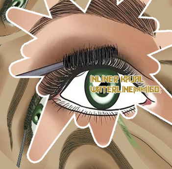 White eyeliner waterline